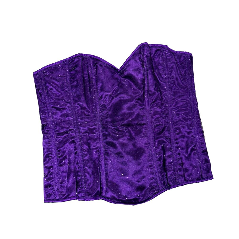 Lavish Daisy Corset 4XL Purple Glittery Witchy Halloween - Picture 1 of 8